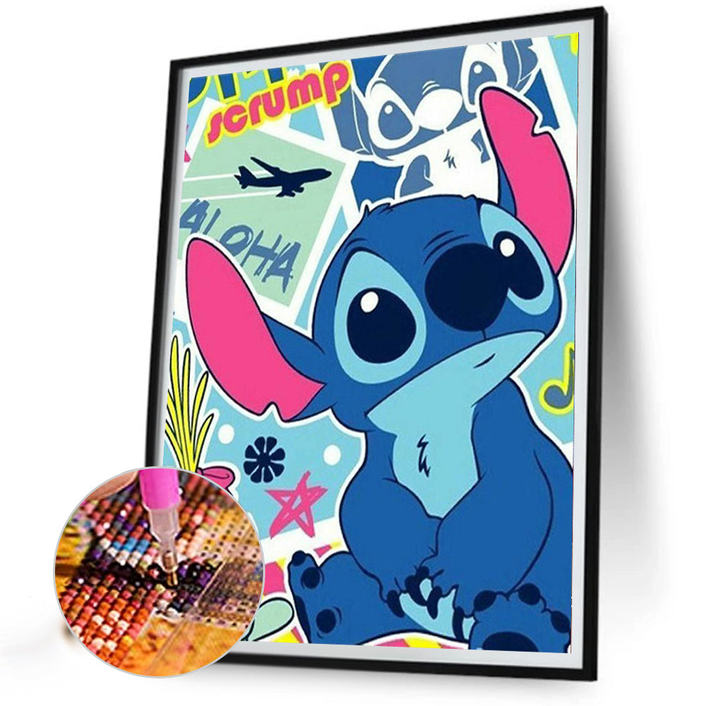 Stitch - Full Square Drill Diamond Painting 30*40CM