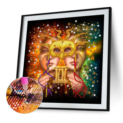 Twelve Constellations - Special Shaped Drill Diamond Painting 30*30CM