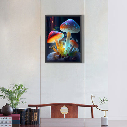 Mushrooms With Frost 30*40Ccm(canvas) full round drill diamond painting