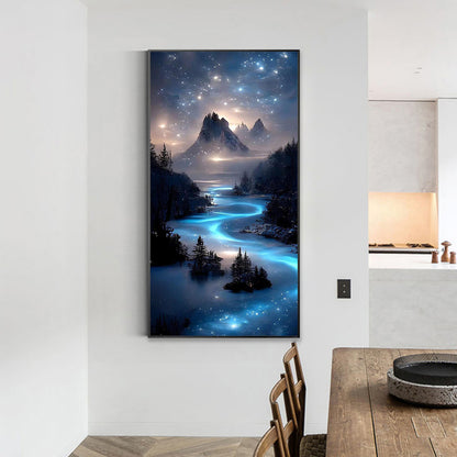 Milky Way And Starry Sky 40*70Ccm(canvas) full round drill diamond painting