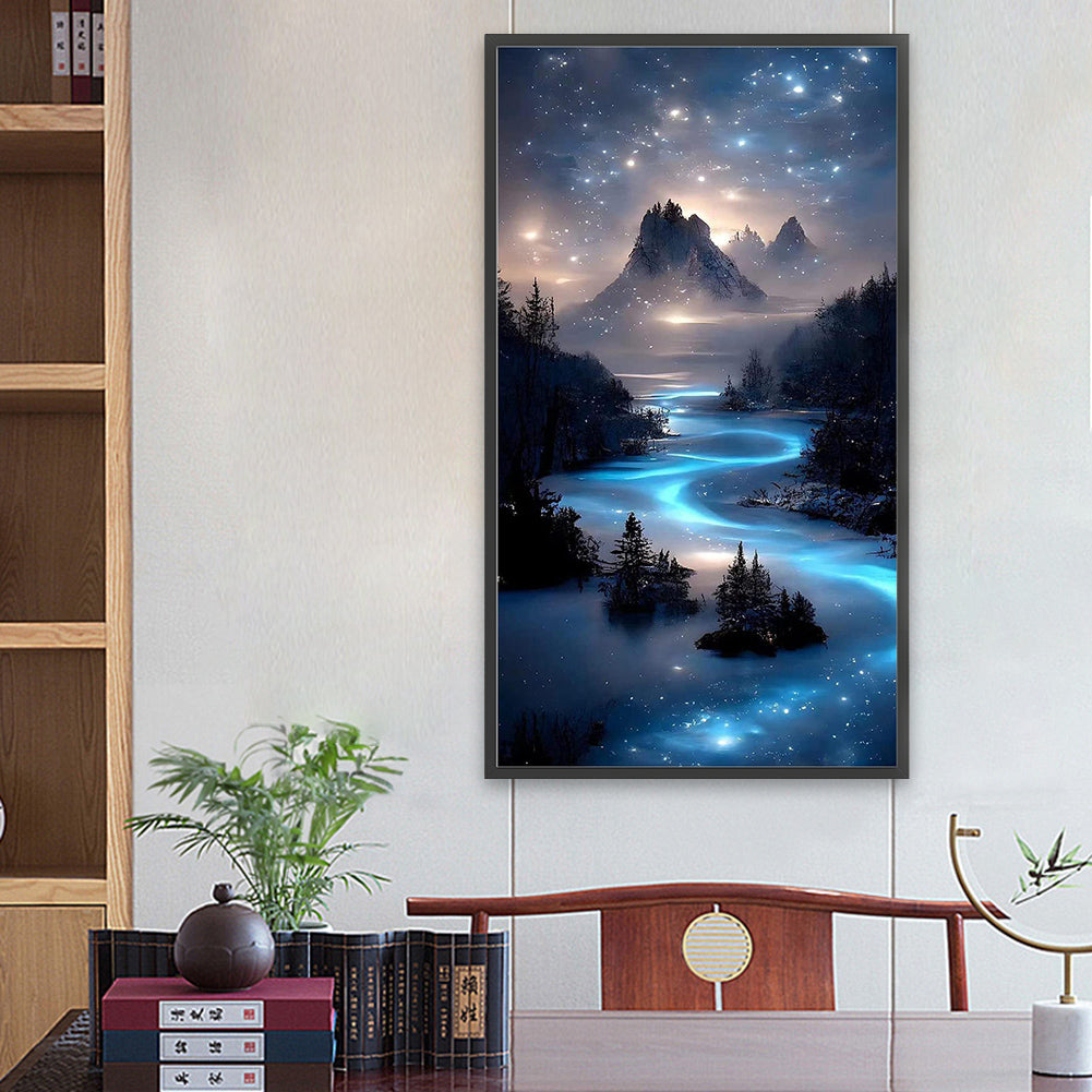 Milky Way And Starry Sky 40*70Ccm(canvas) full round drill diamond painting