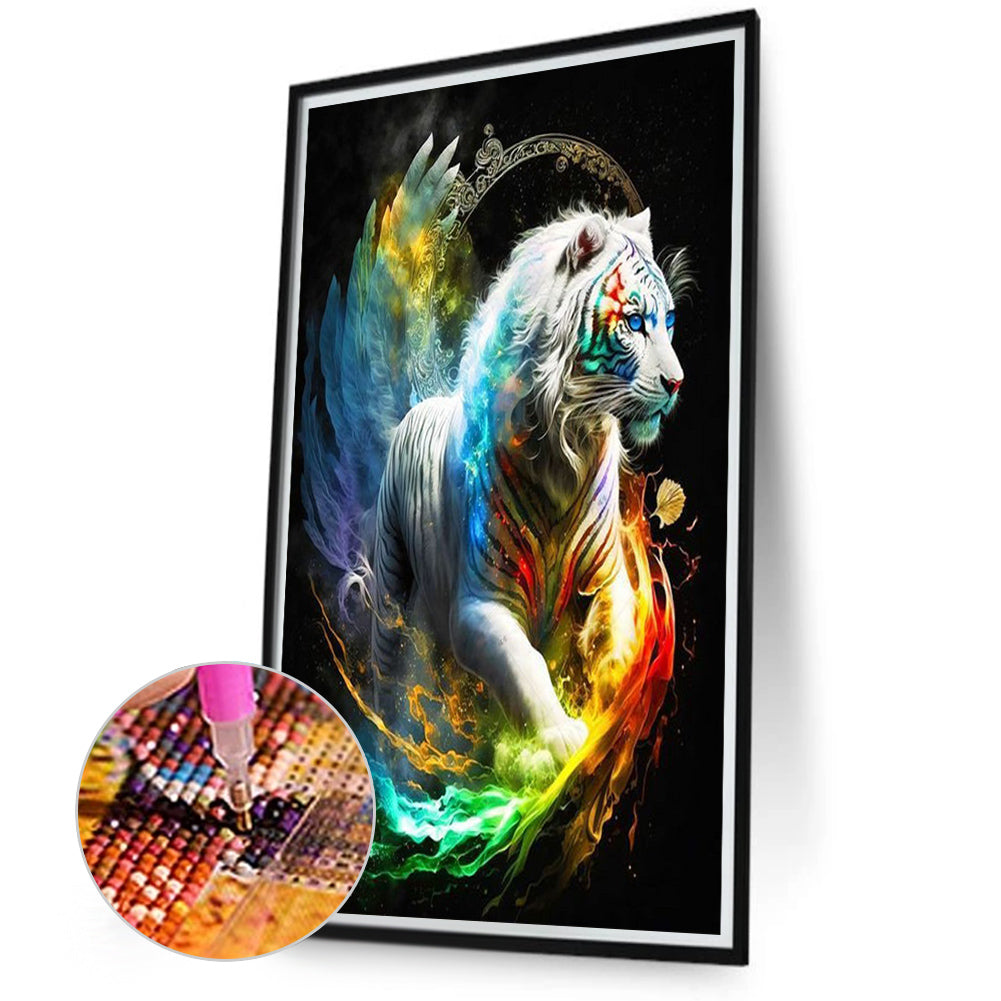 Colorful Tiger - Full Square Drill Diamond Painting 40*70CM