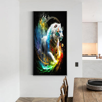 Colorful Tiger - Full Square Drill Diamond Painting 40*70CM