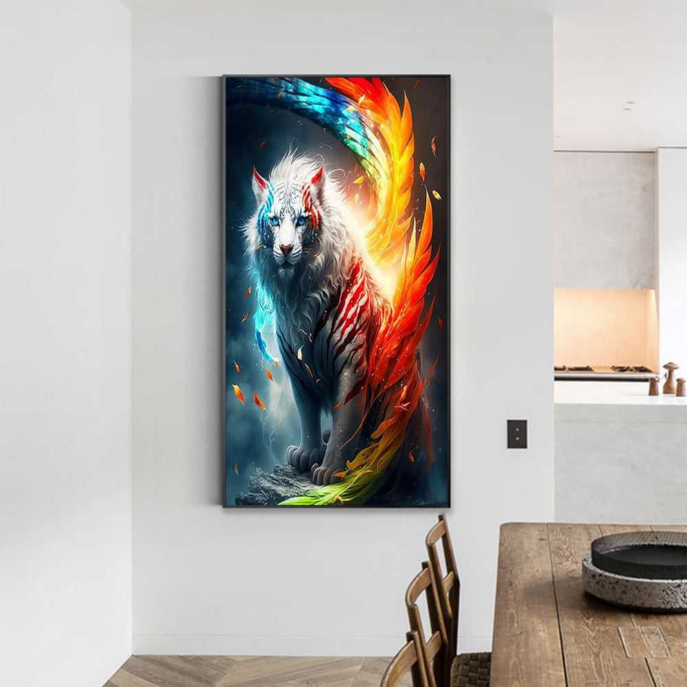 Colorful Tiger - Full Square Drill Diamond Painting 40*70CM