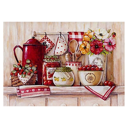 Home Life - Full Round Drill Diamond Painting 40*30CM
