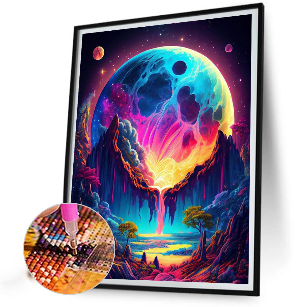 Colorful Clouds - Full Round Drill Diamond Painting 30*40CM