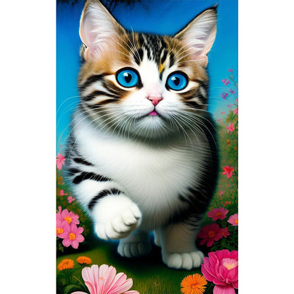 The Cat - Full Round Drill Diamond Painting 30*50CM