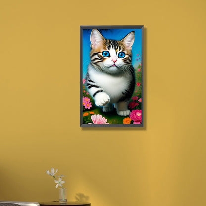 The Cat - Full Round Drill Diamond Painting 30*50CM