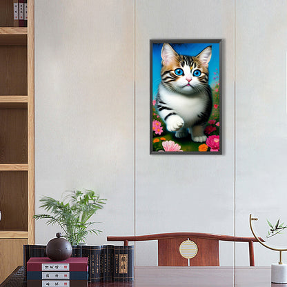 The Cat - Full Round Drill Diamond Painting 30*50CM