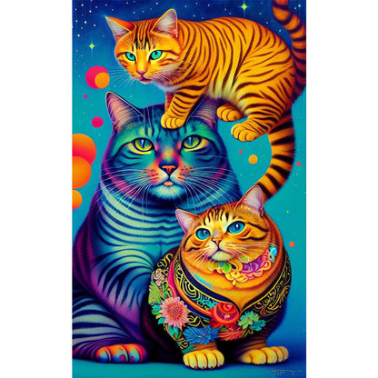 The Cat - Full Round Drill Diamond Painting 30*50CM