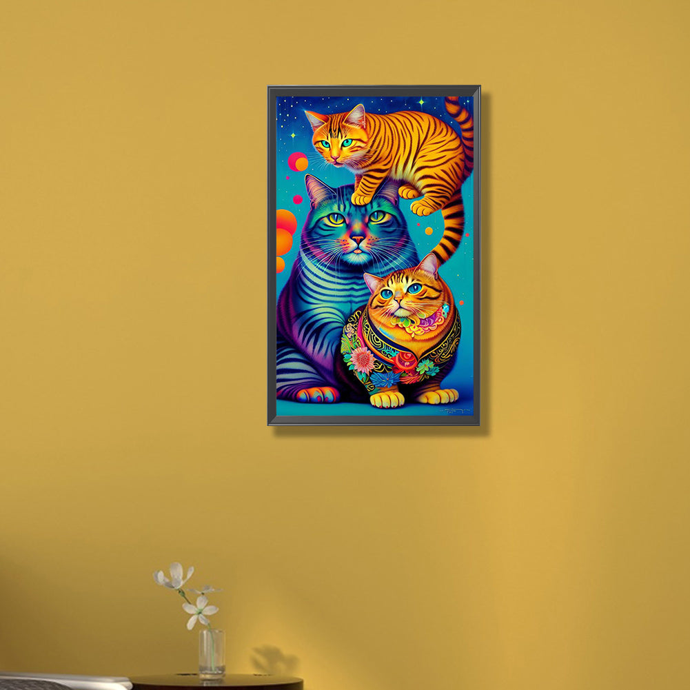 The Cat - Full Round Drill Diamond Painting 30*50CM