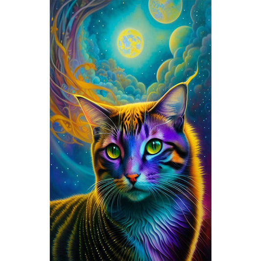 The Cat - Full Round Drill Diamond Painting 30*50CM