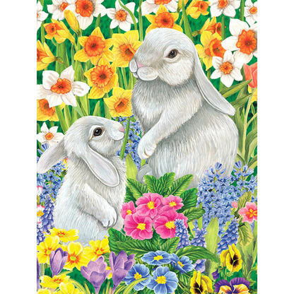 Easter Bunny - Full Round Drill Diamond Painting 30*40CM
