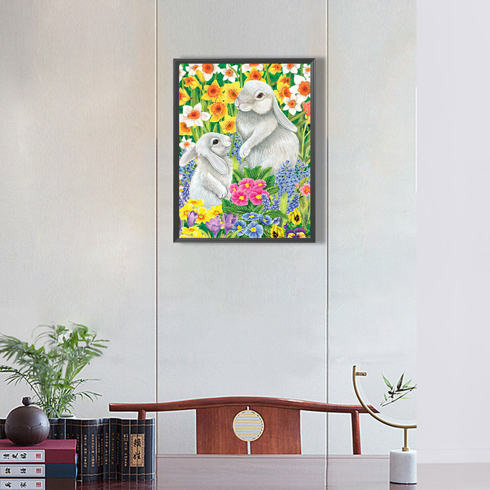 Easter Bunny - Full Round Drill Diamond Painting 30*40CM