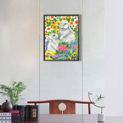 Easter Bunny - Full Round Drill Diamond Painting 30*40CM