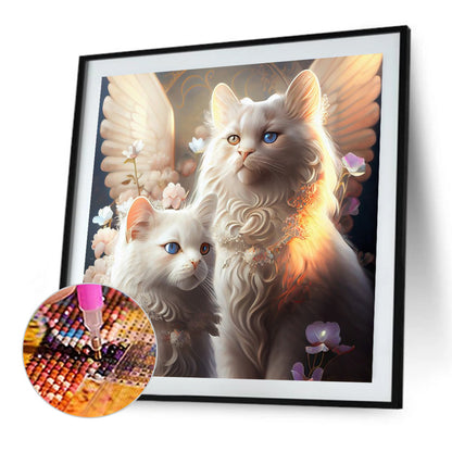 Angel Cat - Full Round Drill Diamond Painting 30*30CM