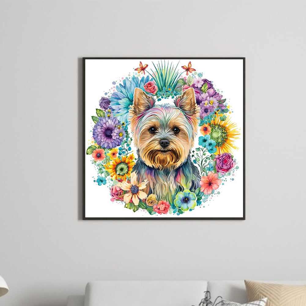 Puppy 30*30Ccm(canvas) full round drill diamond painting