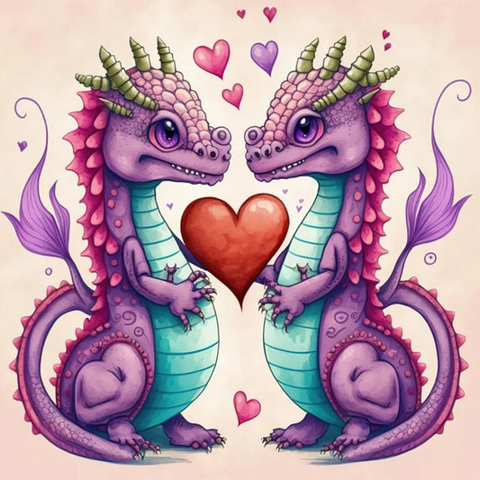 Little Dragon 30*30Ccm(canvas) full round drill diamond painting