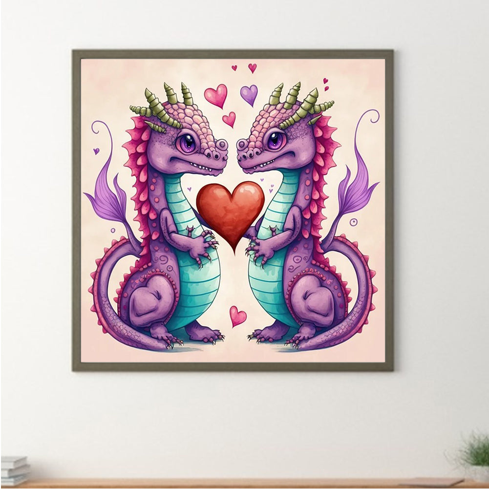 Little Dragon 30*30Ccm(canvas) full round drill diamond painting