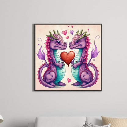 Little Dragon 30*30Ccm(canvas) full round drill diamond painting