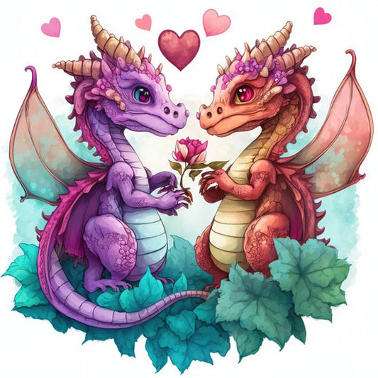 Little Dragon 30*30Ccm(canvas) full round drill diamond painting