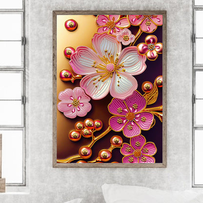 Jewelry Flower - Special Shaped Drill Diamond Painting 30*40CM