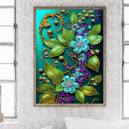 Jewelry Flower - Special Shaped Drill Diamond Painting 30*40CM