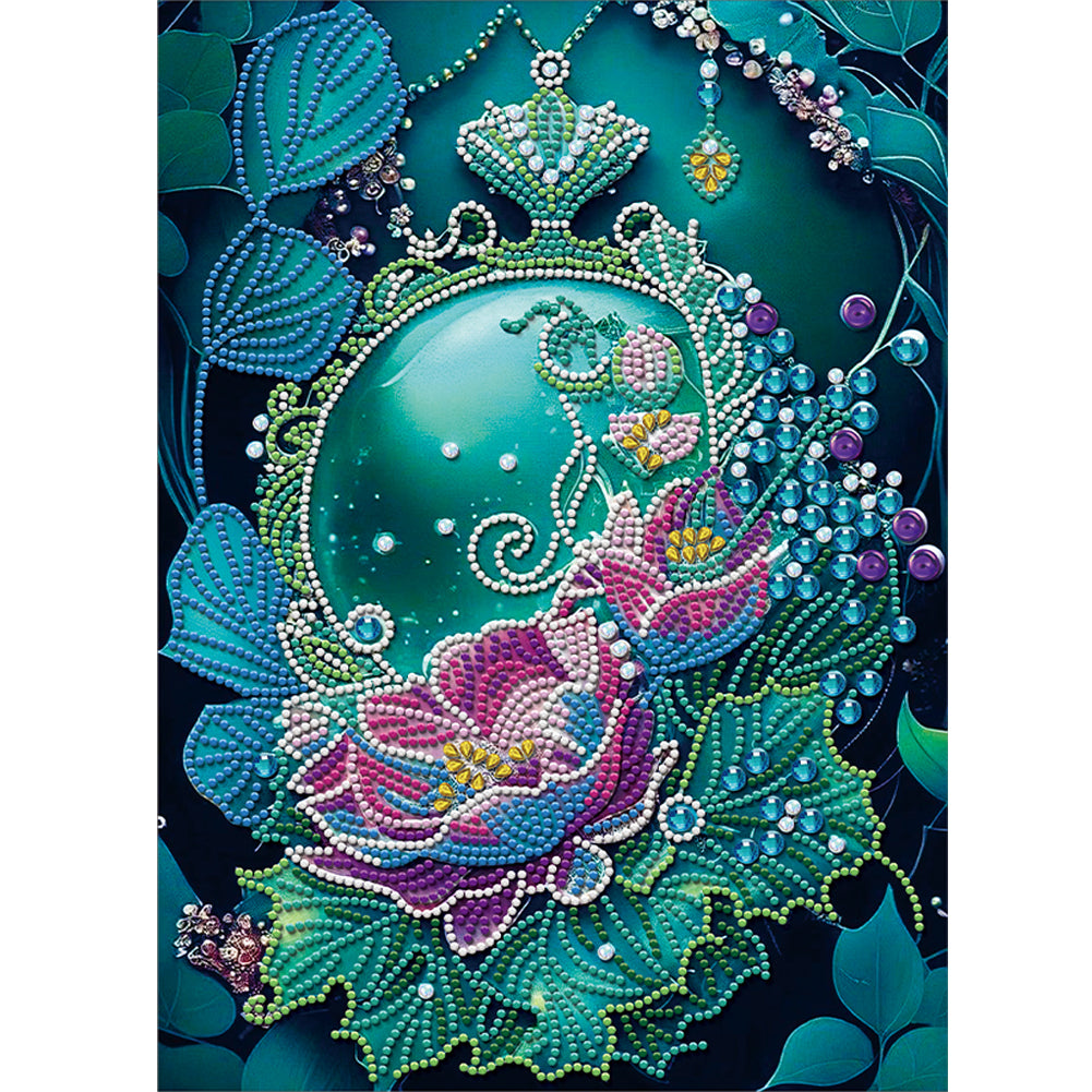 Jewelry Flower - Special Shaped Drill Diamond Painting 30*40CM