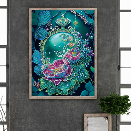 Jewelry Flower - Special Shaped Drill Diamond Painting 30*40CM