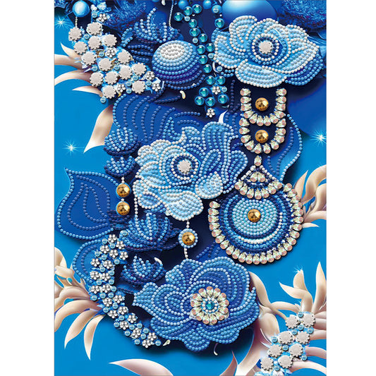 Jewelry Flower - Special Shaped Drill Diamond Painting 30*40CM