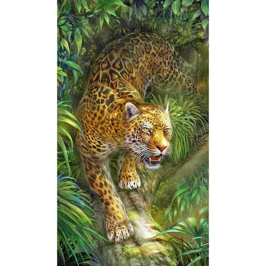 Forest Tiger - Full Round Drill Diamond Painting 40*70CM