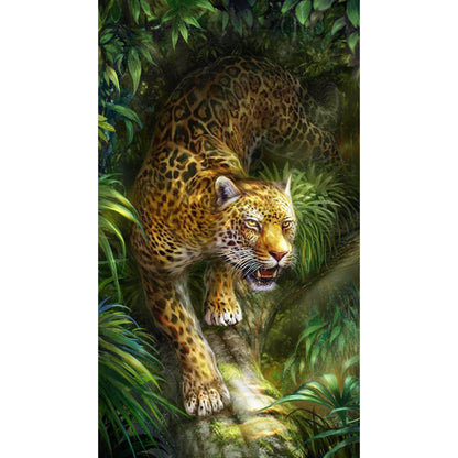 Forest Tiger - Full Round Drill Diamond Painting 40*70CM