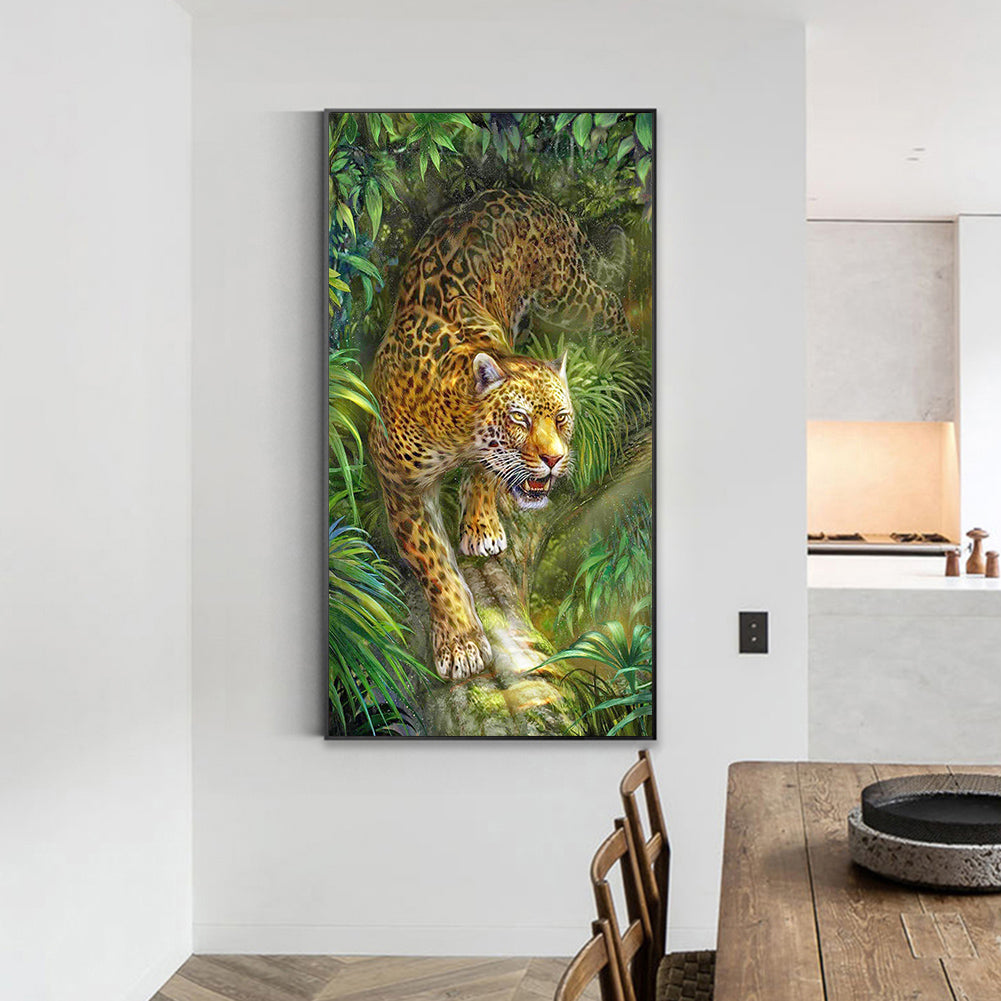 Forest Tiger - Full Round Drill Diamond Painting 40*70CM