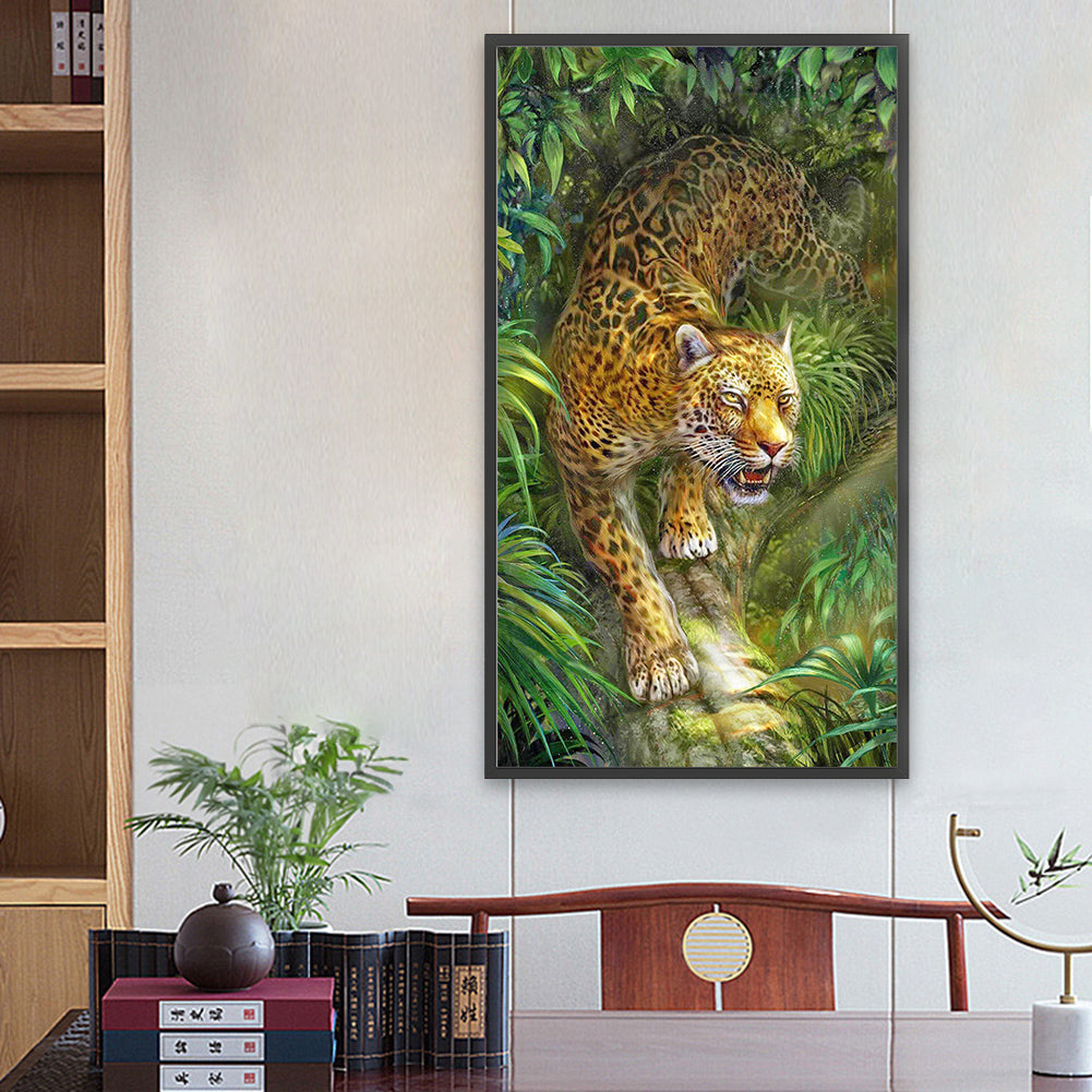 Forest Tiger - Full Round Drill Diamond Painting 40*70CM