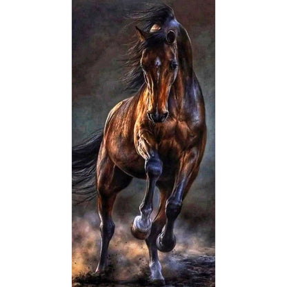 Running Horse - Full Round Drill Diamond Painting 40*80CM