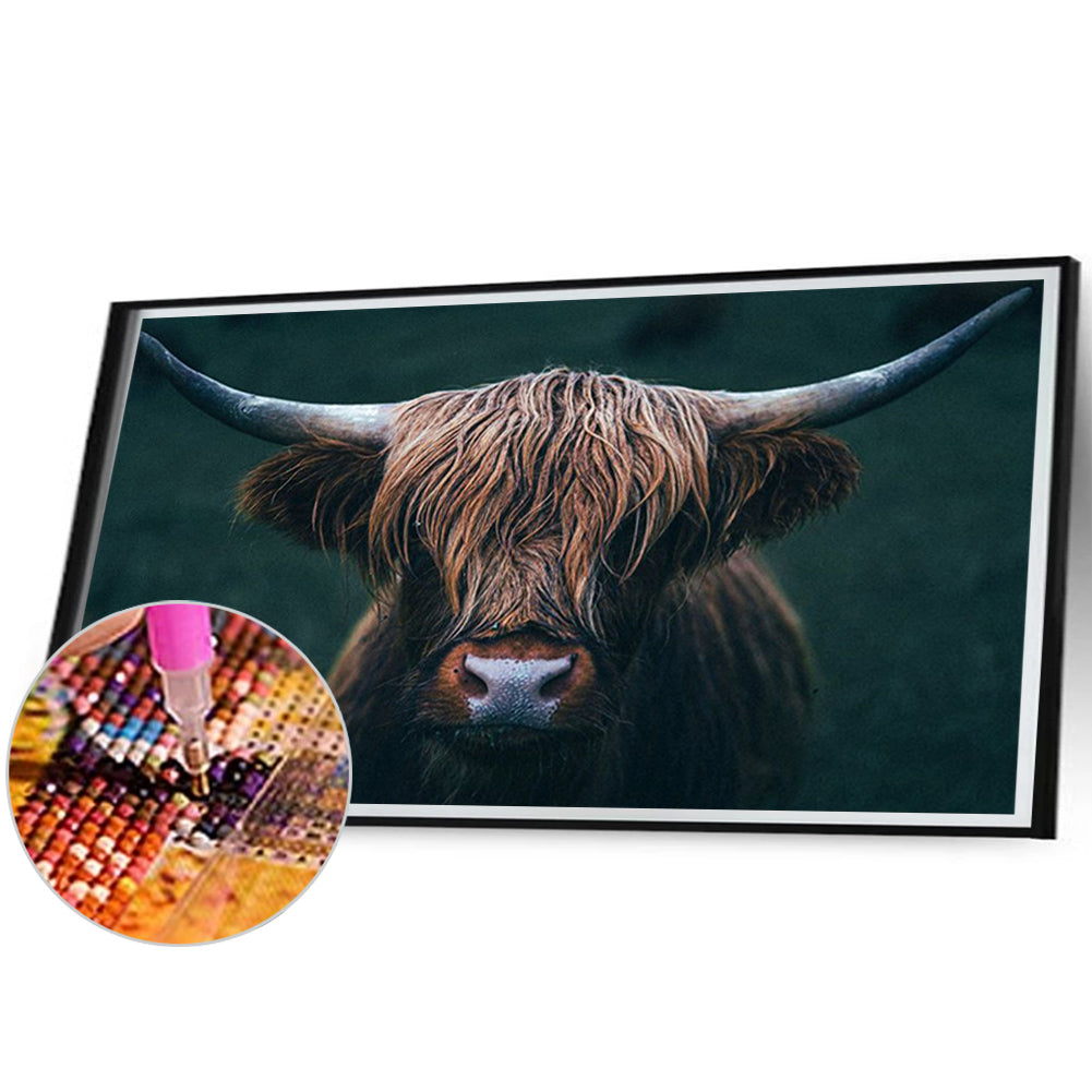 Highland Yak - Full Round Drill Diamond Painting 70*45CM