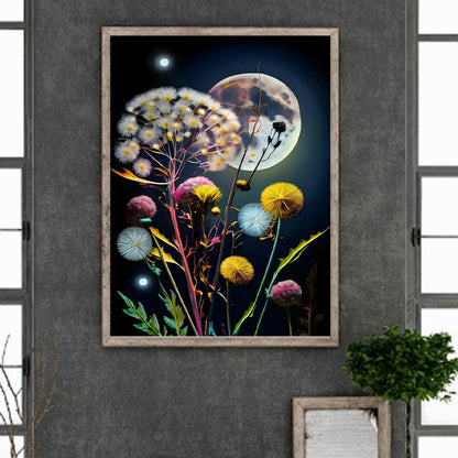 Dandelion - Full Round Drill Diamond Painting 30*40CM