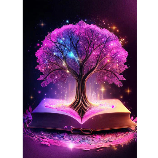 Magic Book Tree Of Life - Full Round Drill Diamond Painting 30*40CM