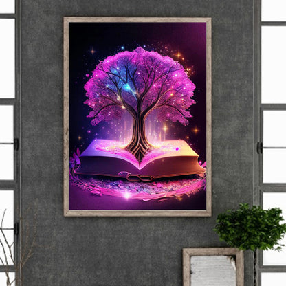 Magic Book Tree Of Life - Full Round Drill Diamond Painting 30*40CM