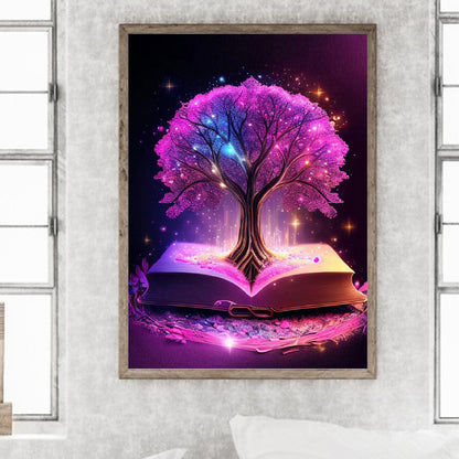 Magic Book Tree Of Life - Full Round Drill Diamond Painting 30*40CM