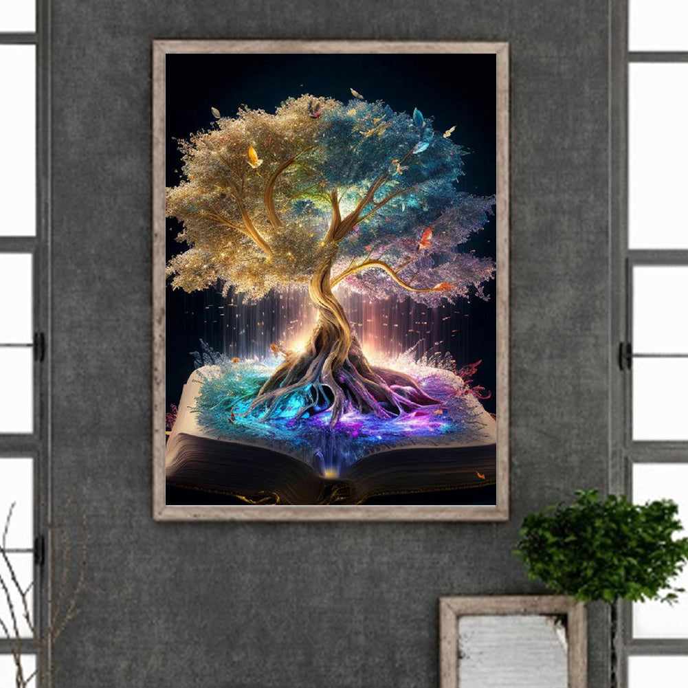 Magic Book Tree Of Life - Full Round Drill Diamond Painting 30*40CM