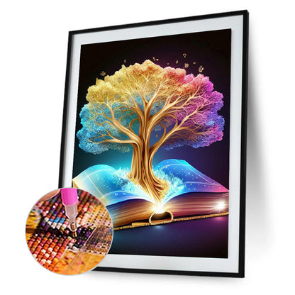 Magic Book Tree Of Life - Full Round Drill Diamond Painting 30*40CM