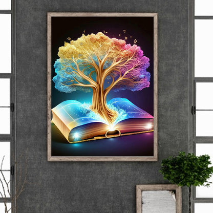 Magic Book Tree Of Life - Full Round Drill Diamond Painting 30*40CM