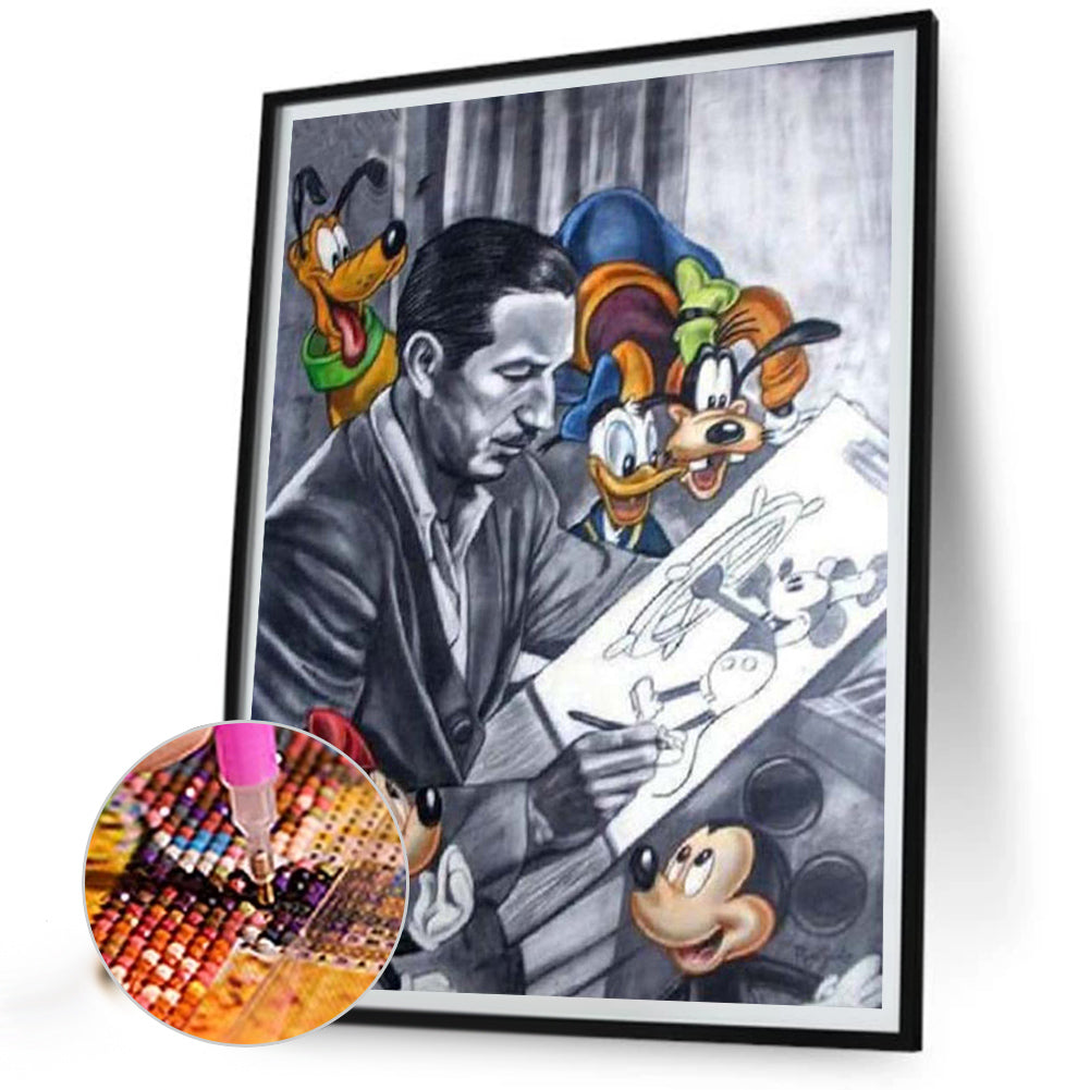 Walt Disney Creation - Full Round Drill Diamond Painting 50*60CM