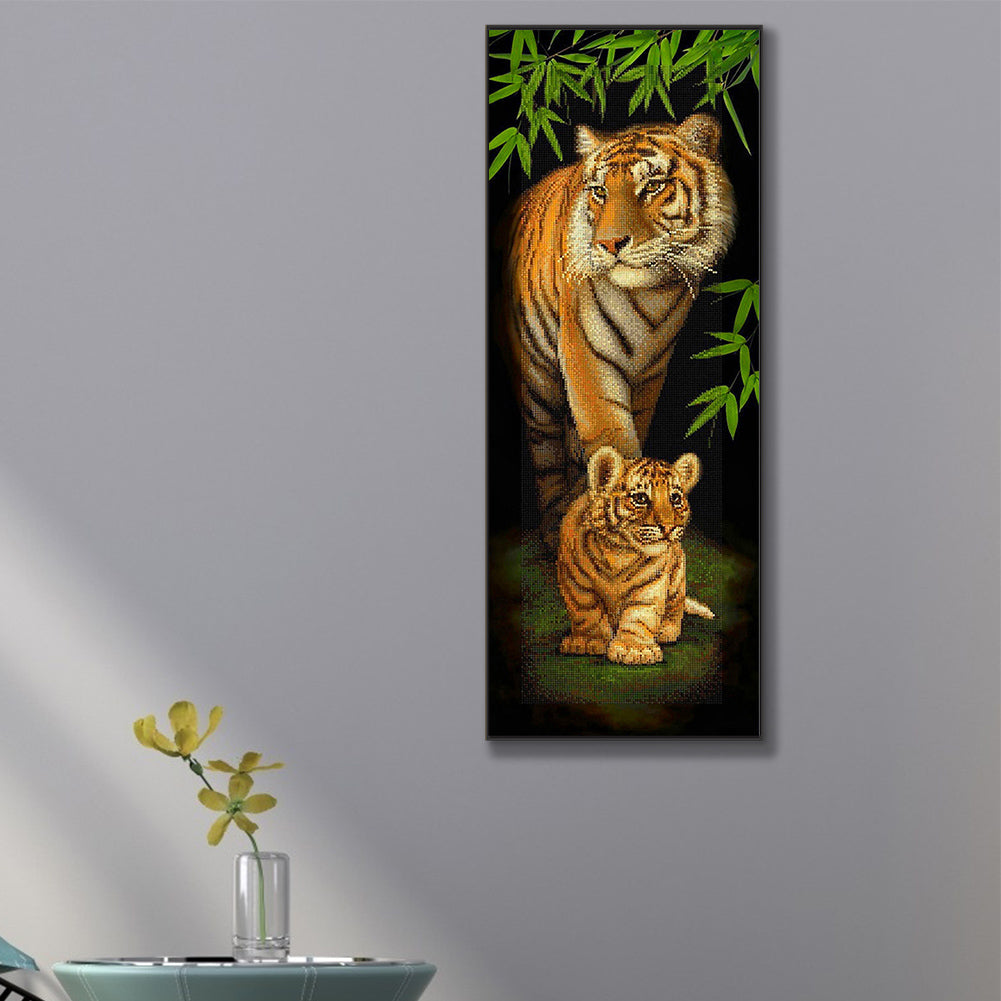 Forest Tiger - Full Square Drill Diamond Painting 30*80CM