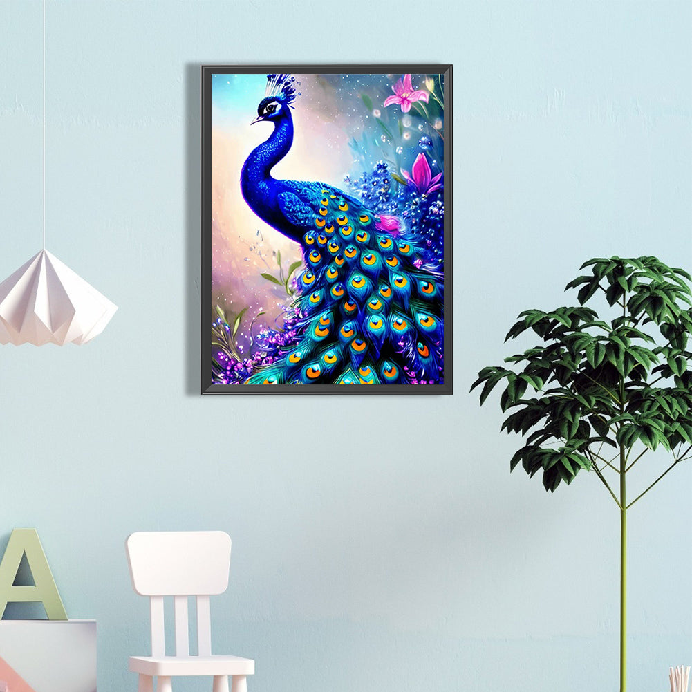 Peacock - Full Square Drill Diamond Painting 45*60CM