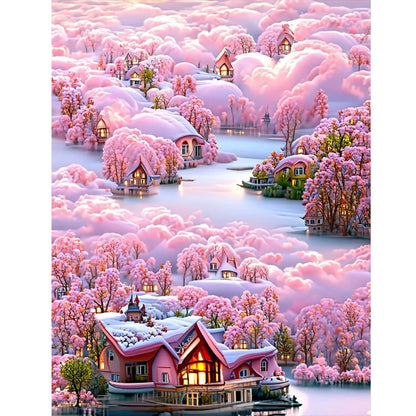 Flower Villa - Full Square Drill Diamond Painting 55*70CM
