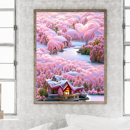 Flower Villa - Full Square Drill Diamond Painting 55*70CM