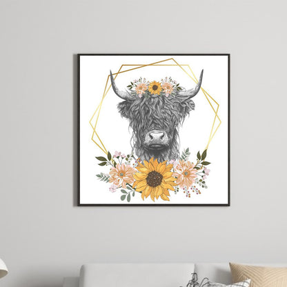 A Cow Sticking - Full Round Drill Diamond Painting 30*30CM