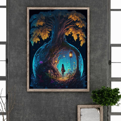 The Explorer And The Secret - Full Round Drill Diamond Painting 30*40CM